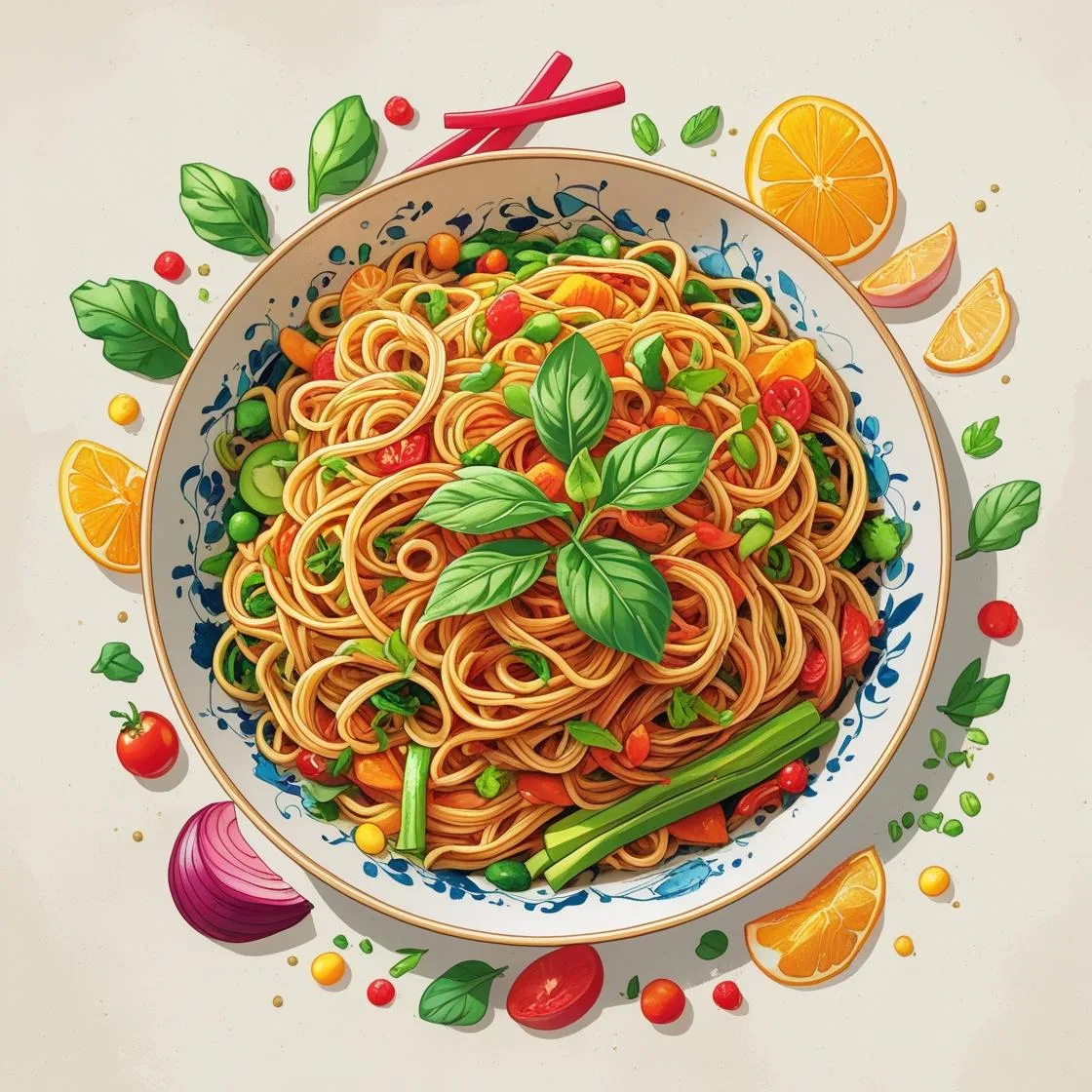 Veggie Loaded Millet Noodles